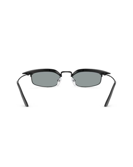 Prada Brown Geometric-Frame Sunglasses