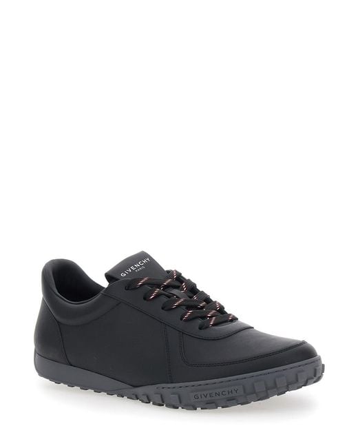 Givenchy Black Glide Low Top Sneakers With Logo Lettering On The Tongue And Heel for men