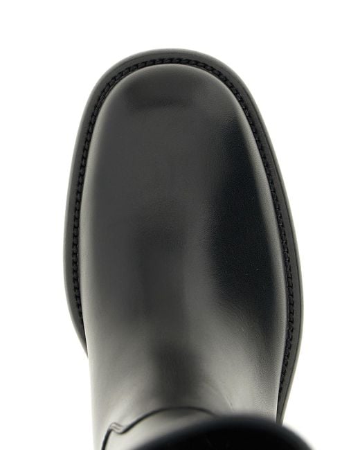 Burberry Black 'Cavalier' Boots