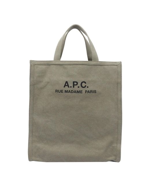 A.P.C. Men's Green Recuperation Cabas Shoulder Bag