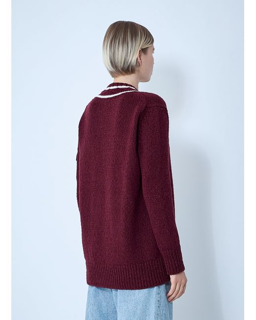 Moncler Red Wool Sweater