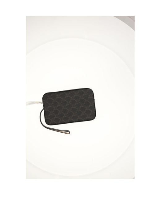 Céline White Pouch With Strap for men
