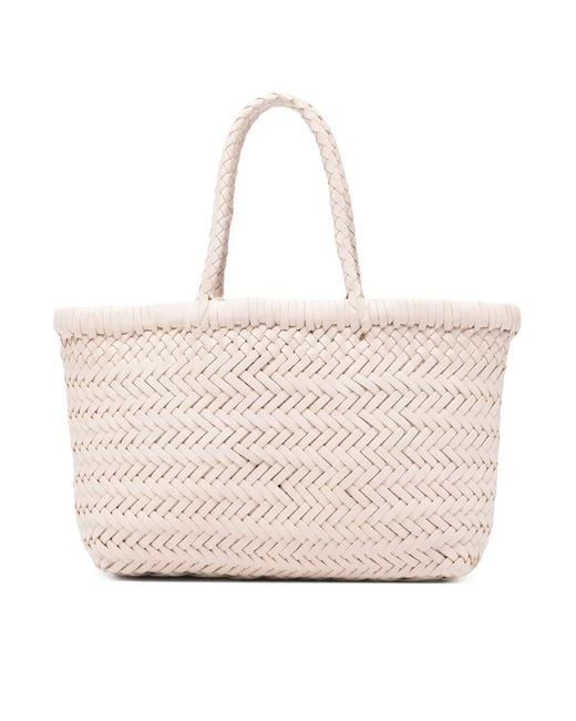 Dragon Diffusion Natural Mini Flat Gora Handbag