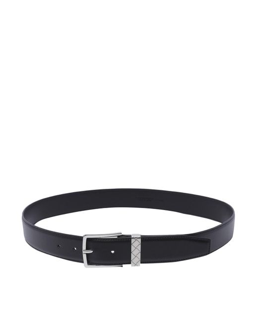 Bottega Veneta Blue Intreccio Loop Belt for men