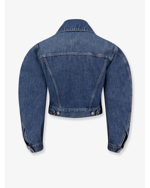 Givenchy Blue Denim Jacket With Logo Embroidery