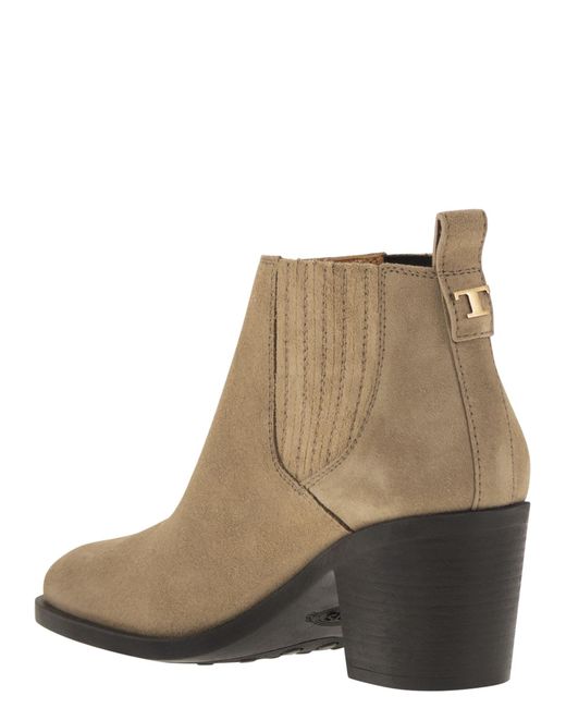 Tod's Brown Suede Boot