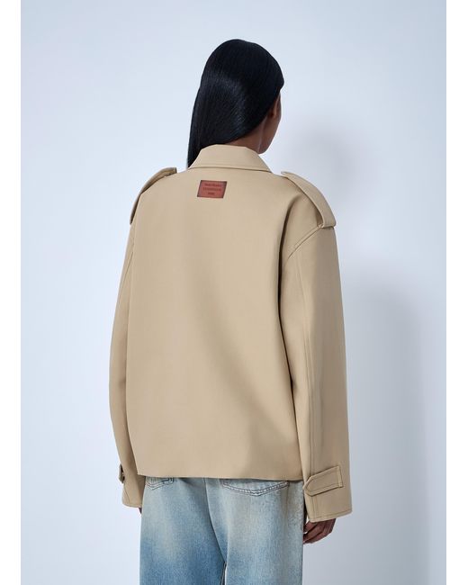 Acne Natural Cotton Satin Jacket
