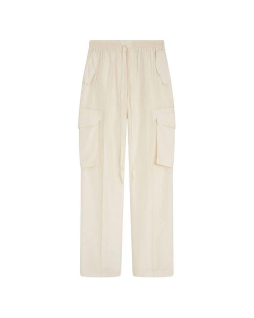 Phoebe Philo White Silk Trousers