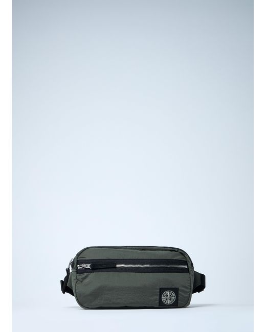 Stone Island Green Nylon Metal Crossbody Bag for men
