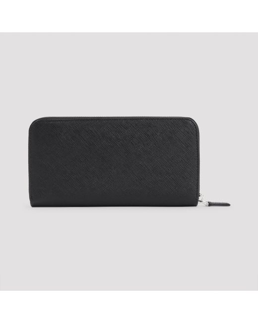 Prada Black Wallet Zip Around