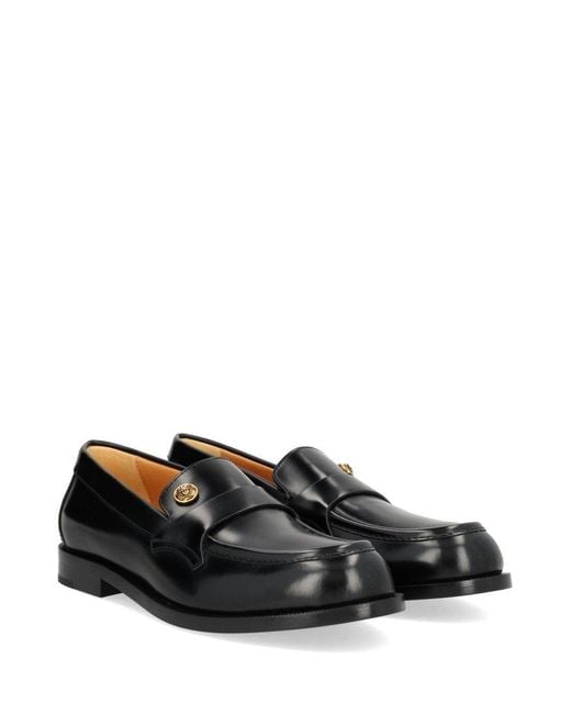 Versace Black Manu Moccasins for men