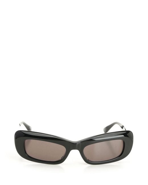 Balenciaga Gray Diva Rectangular Sunglasses