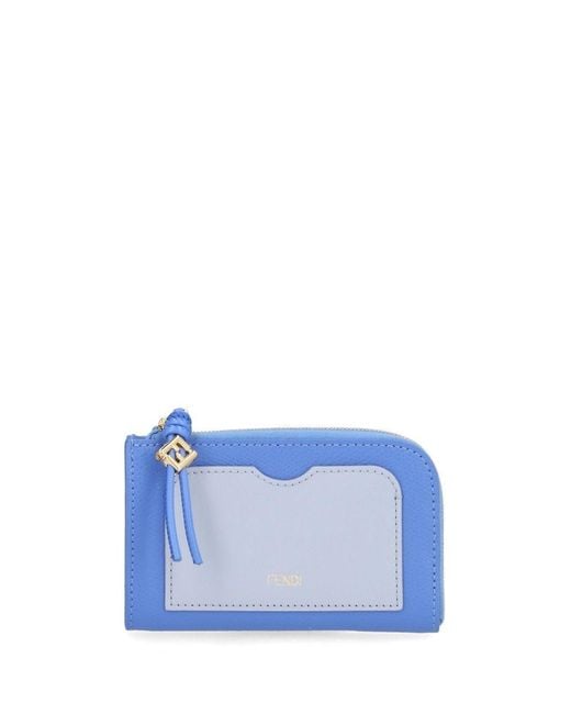 Fendi Blue Card Holder