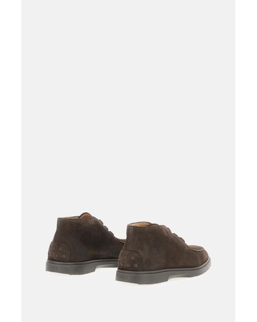 Tod's Brown Suede Chukka Boots for men