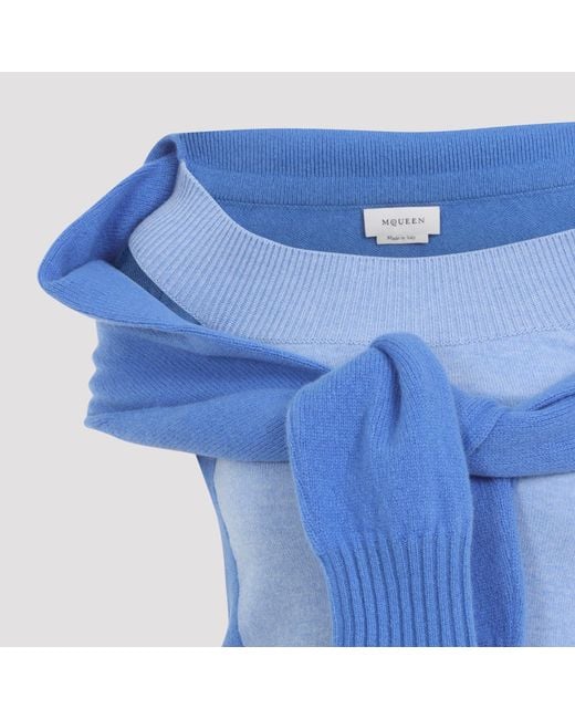 McQueen Blue Wrap Jumper
