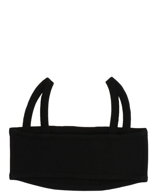 Max Mara Black Knit Cashmere Bra