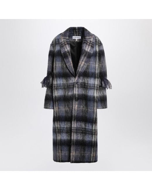 Loewe Black Checked Coat
