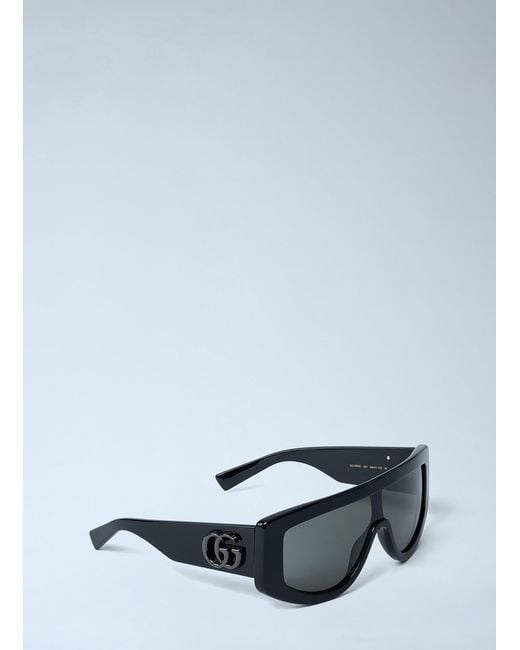 Gucci Black Rectangle Sunglasses for men