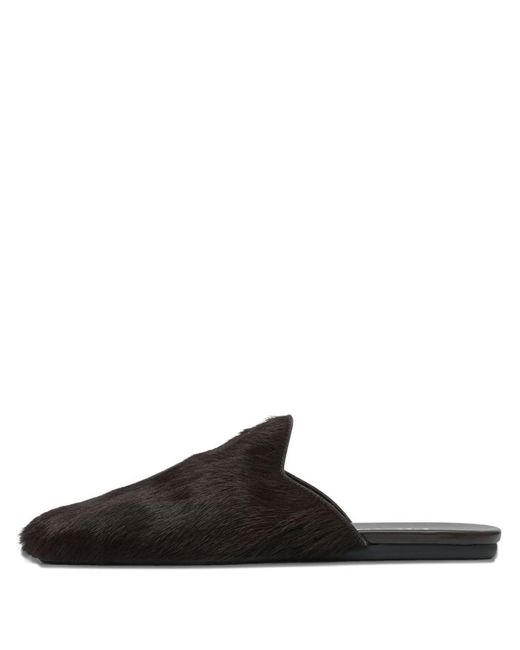 Prada Black Leather Slippers