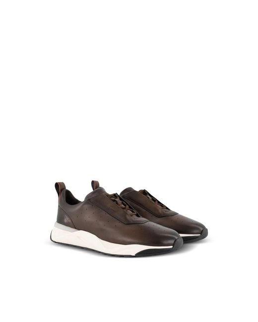 Santoni Brown Sneakers for men