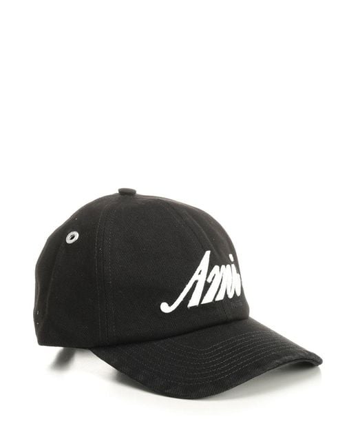 AMI Black Ami Ami Cotton Hat