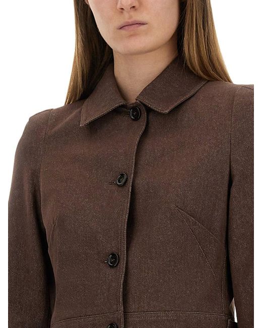 Max Mara Brown "Carp" Jacket Cotton