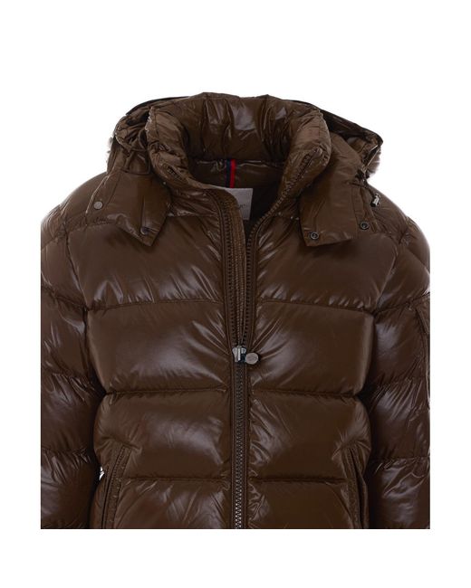 Moncler Brown Maya Down Jacket for men