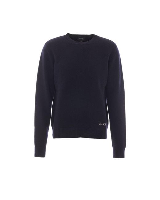 A.P.C. Blue Edward Sweater for men