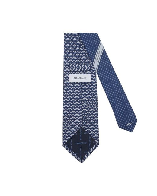 Ferragamo Blue Tie for men
