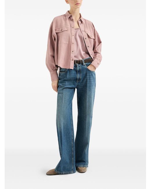 Brunello Cucinelli Pink Silk Tank Top