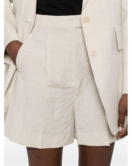 Max Mara Natural Wool Shorts
