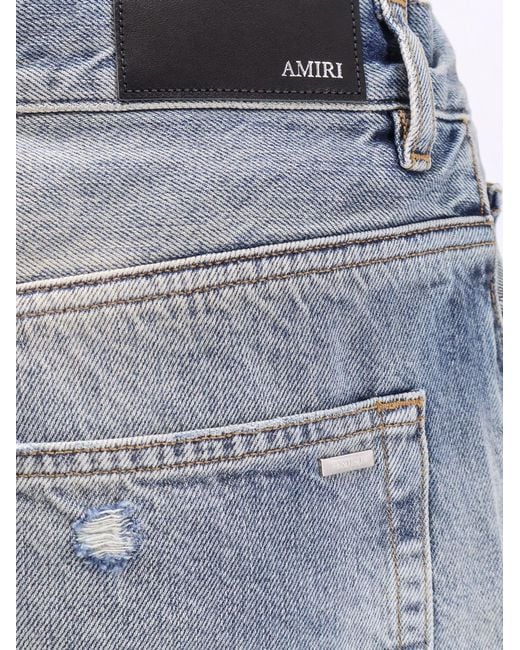 Amiri Blue Destroyed Effect Jeans for men