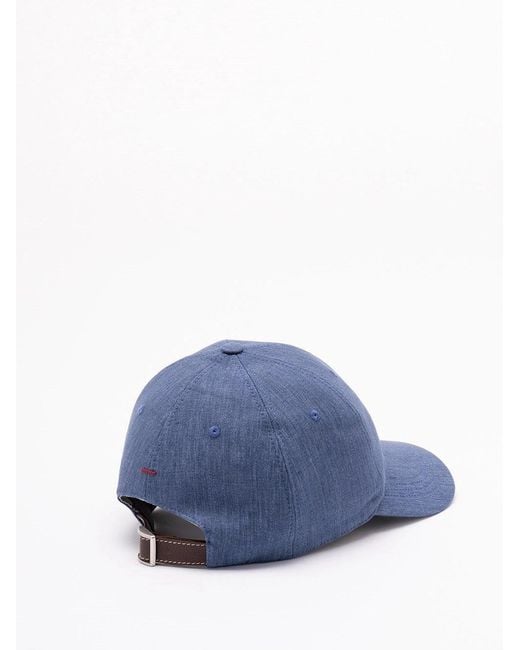 Brunello Cucinelli Blue Baseball Cap for men