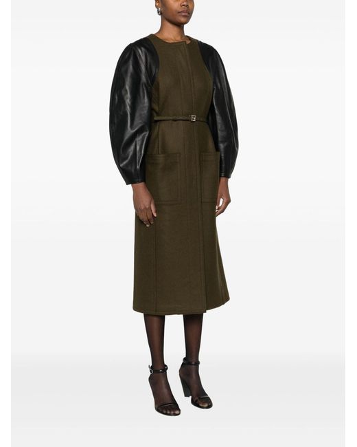 Fendi Green Wool Coat