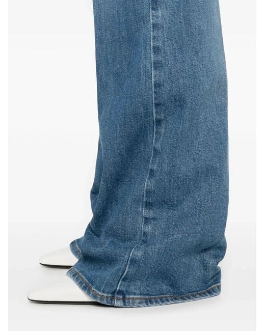 Gucci Blue Flare Pants