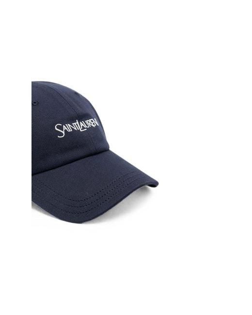 Saint Laurent Blue Hats for men