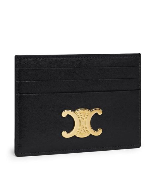 Céline Black Triomphe Card Holder