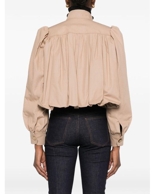 Chloé Natural Zipped Bomber Jacket