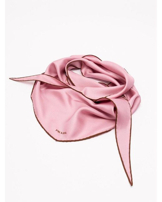 Prada Pink Triangle Foulard