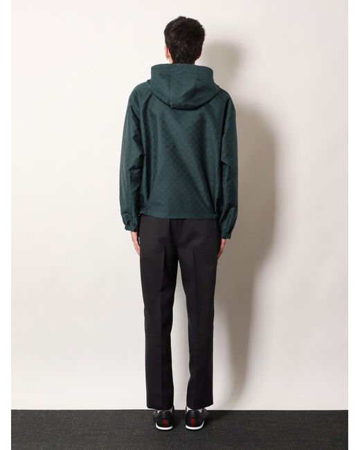 Gucci Green Reversible Ripstop Cotton Jacket for men