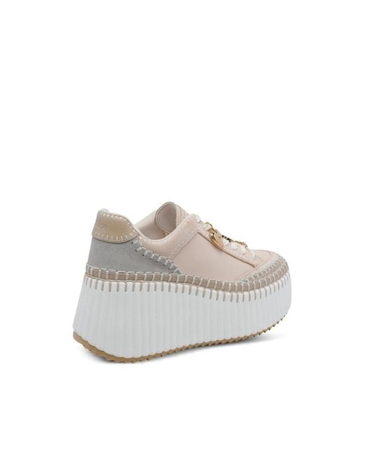 Chloé Gray Chloé Neutrals Trainers