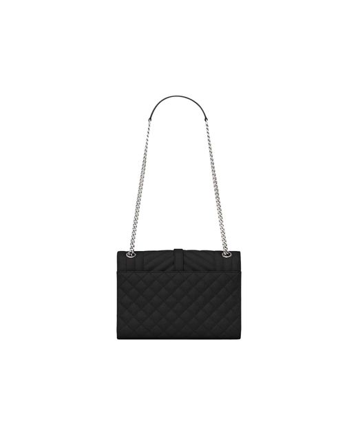 Saint Laurent Black Envelope Medium Bag