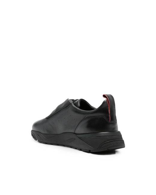 Santoni Black Trainers for men