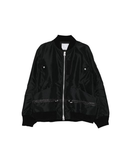 Sacai Black Jackets for men