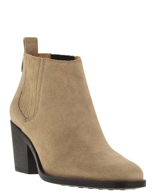 Tod's Brown Suede Boot