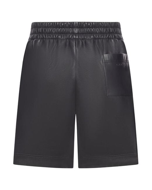 Gucci Gray Leather Shorts for men
