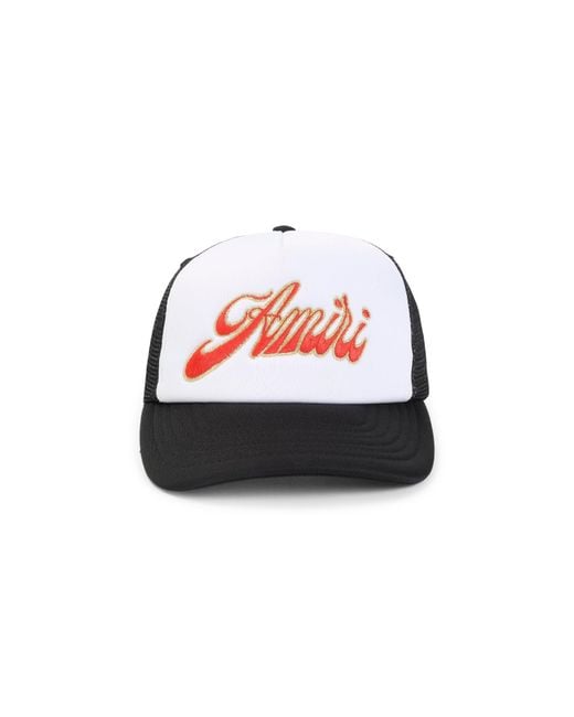 Amiri Red Groovy Trucker Hat for men