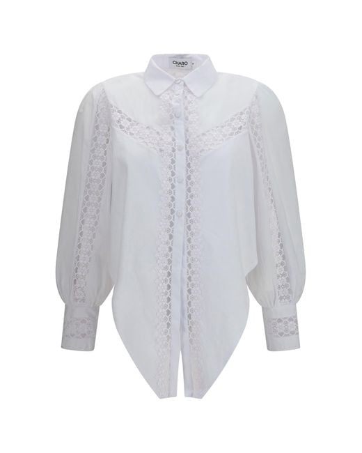 Charo Ruiz White Devi Blouse