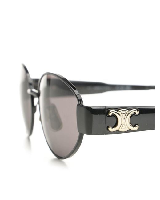 Céline Metallic "Triomphe" Sunglasses