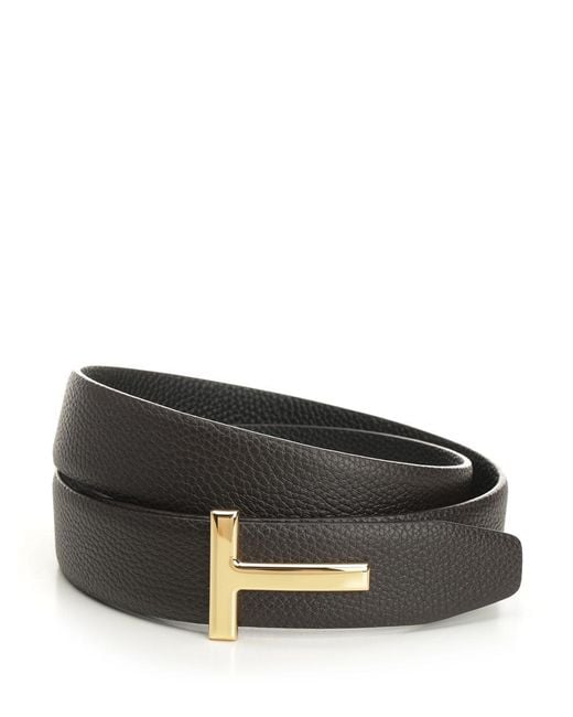 Tom Ford Black Reversible Belt for men
